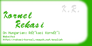 kornel rekasi business card